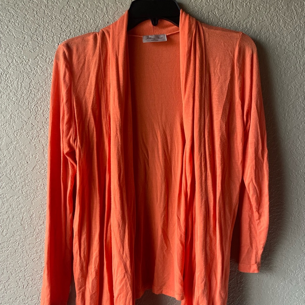 Orange Cardigan - Small but fits a Large - Brand New